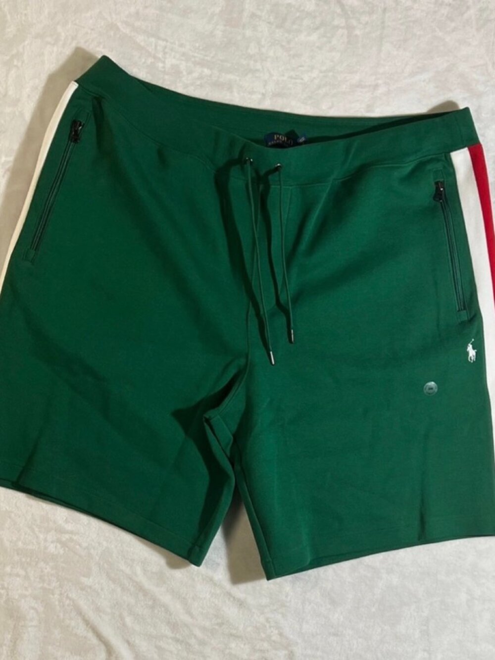 Polo Ralph Lauren Double Knit Shorts Mens Big & Tall Green Red White NWT